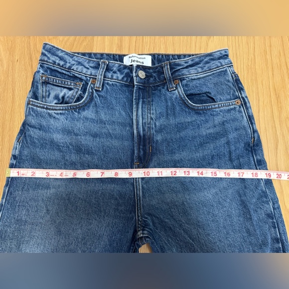 Reformation Slim Straight Cropped Jeans Women’s Size 31 High Rise Organic Cotton - Picture 8 of 13